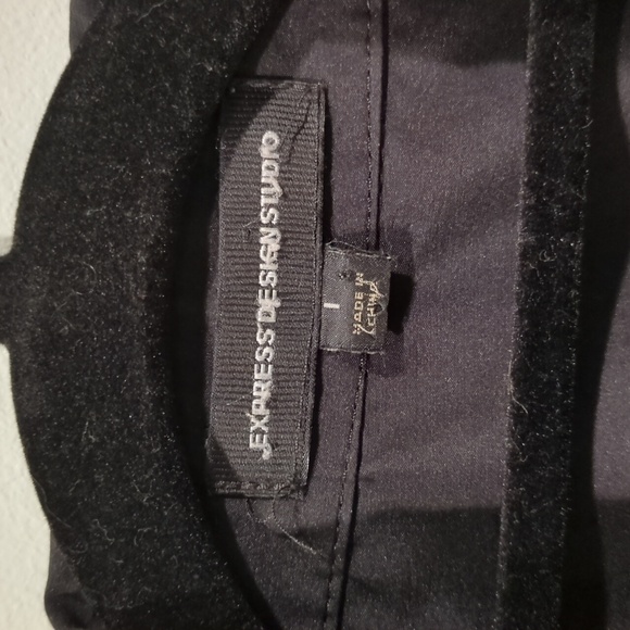 Express Black Blouse L - Picture 2 of 2